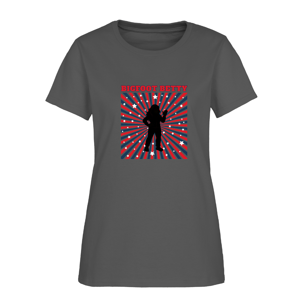 BFB July 4 - Starburst Women's T-Shirt - charcoal