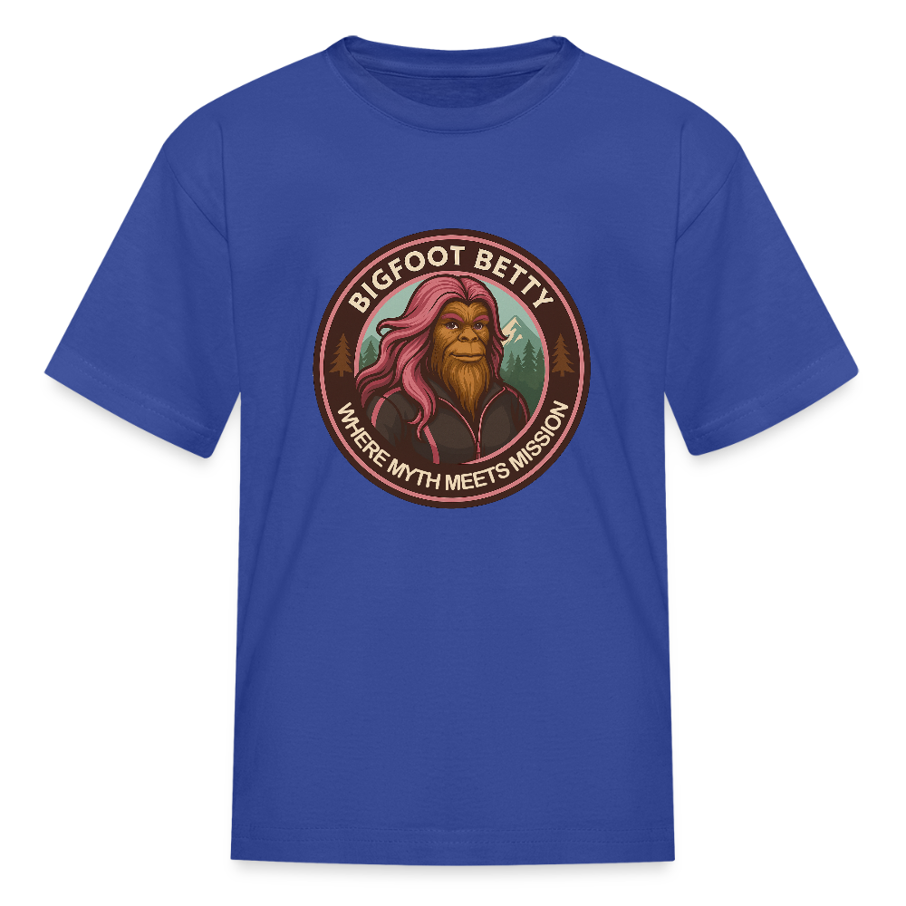 Kids' T-Shirt - Where Myth Meets Mission (RETRO) - royal blue