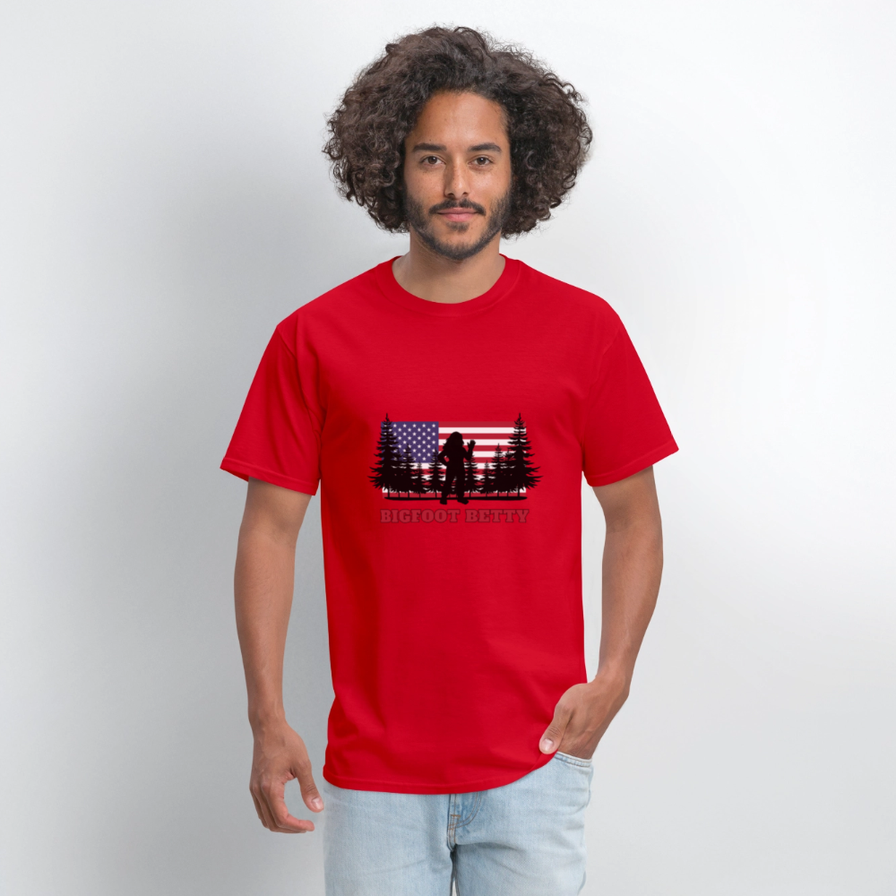 BFB July 4 - Forest Flag Unisex Classic T-Shirt - red