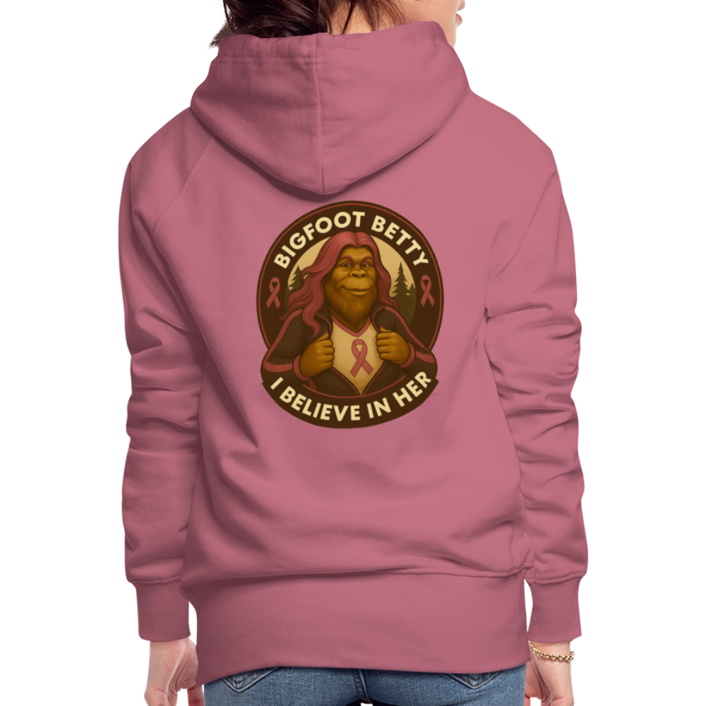 Women’s Premium Hoodie - I Believe In Her (RETRO) - mauve