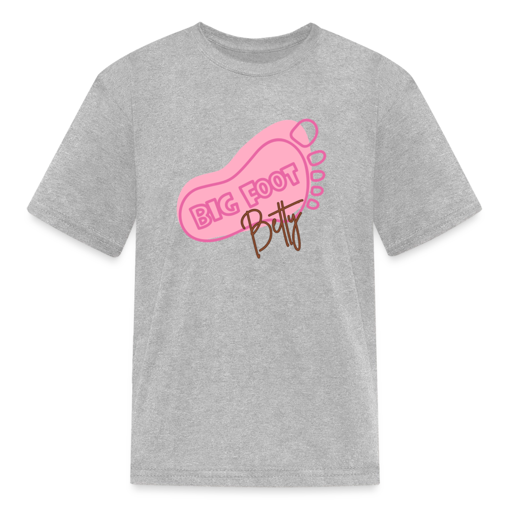 Kids' T-Shirt - BFB FootPrint - heather gray