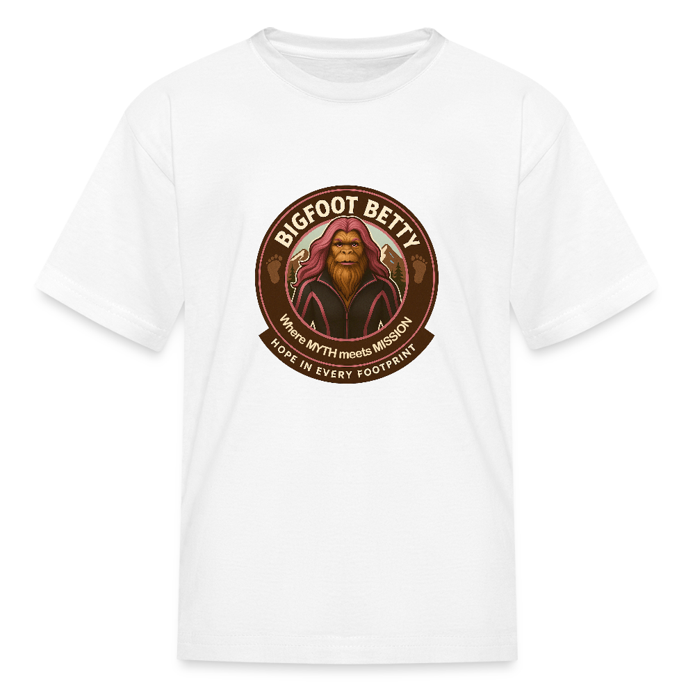 Kids' T-Shirt - Hope in Every Footprint (RETRO) - white