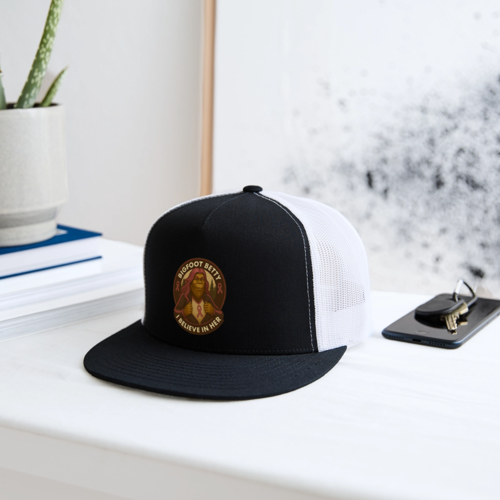 Trucker Hat - I Believe In Her (RETRO) - black/white