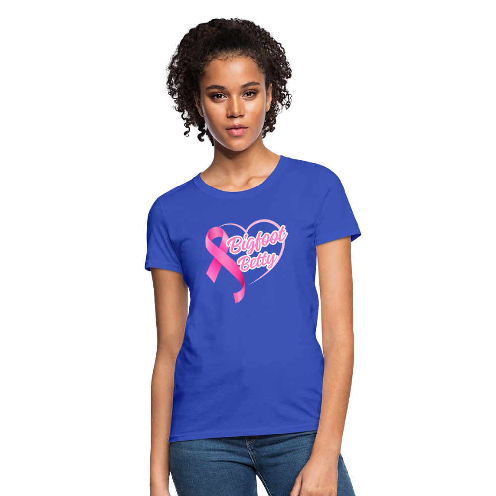 Women's T-Shirt - BFB Pink Ribbon - royal blue