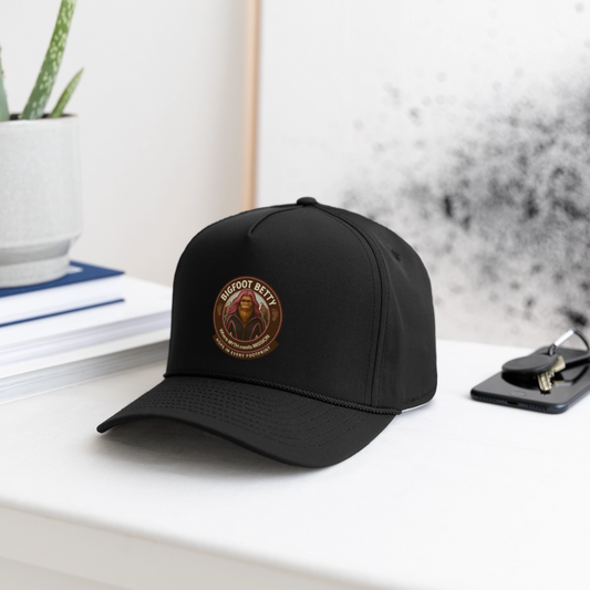 Rope Cap - Hope in Every Footprint (RETRO) - black/black