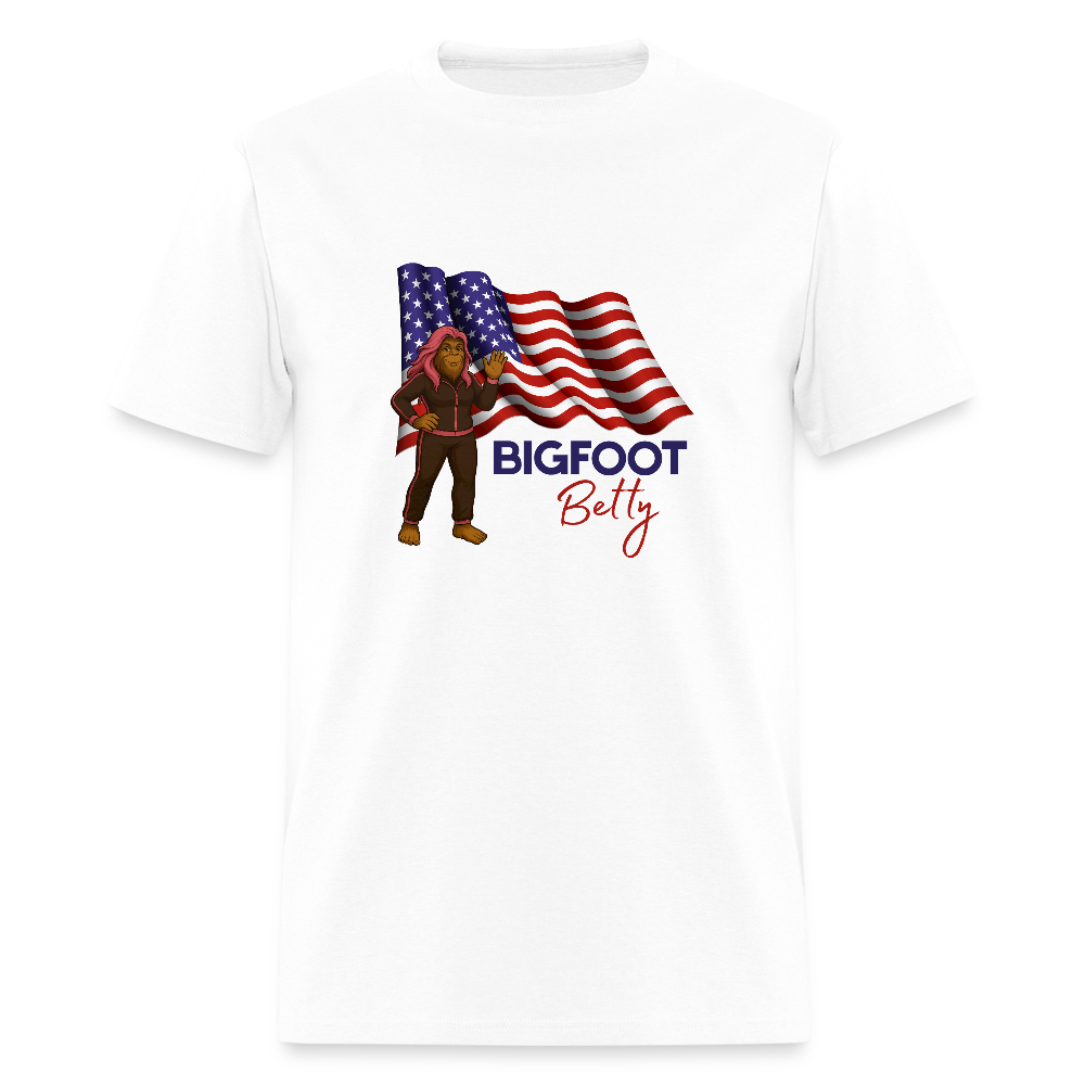BFB July 4 -Waving Flag Unisex Classic T-Shirt - white