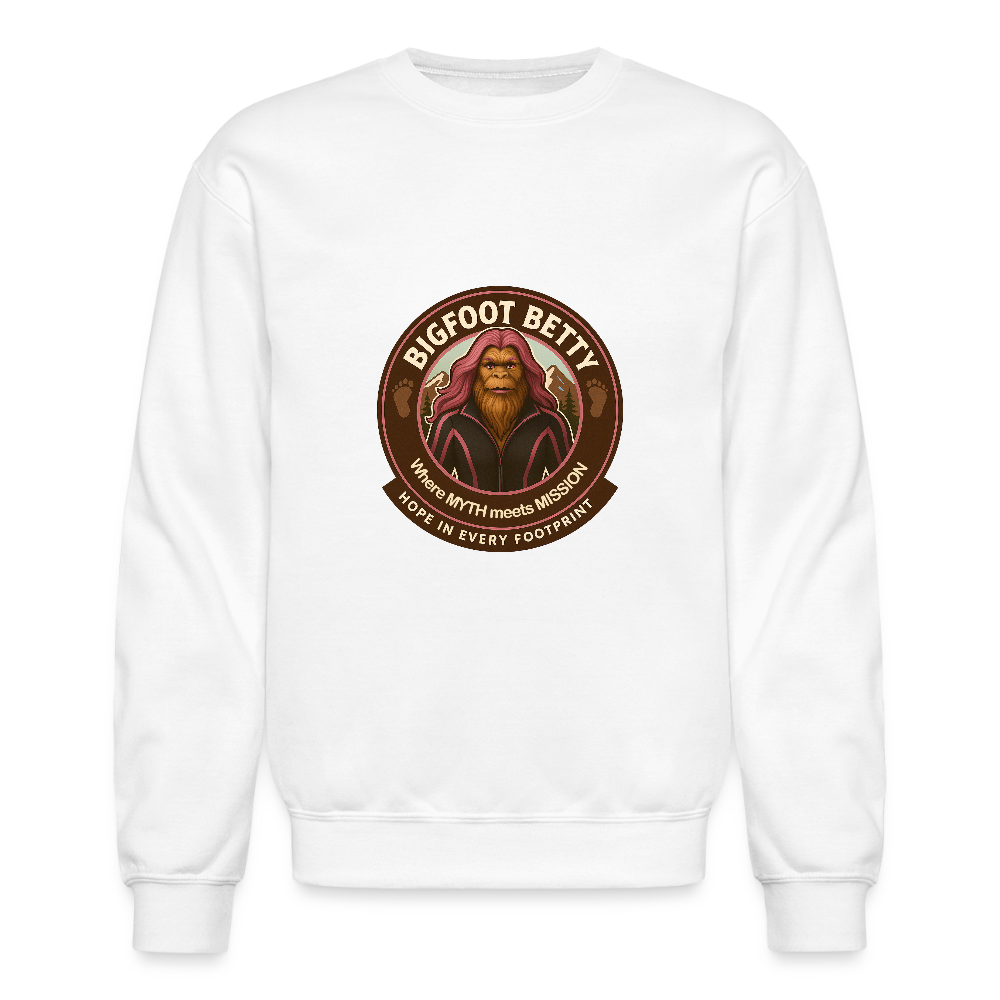 Crewneck Sweatshirt - Hope in Every Footprint (RETRO) - white
