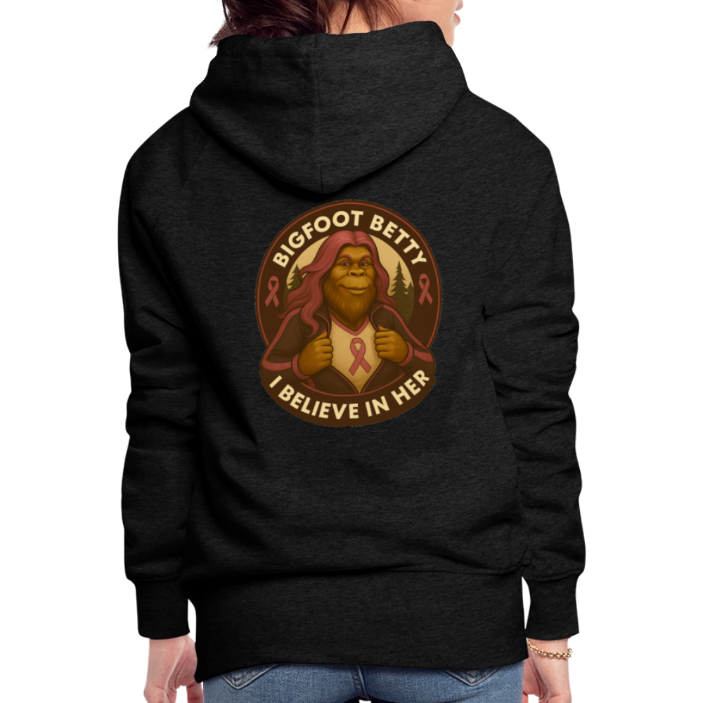 Women’s Premium Hoodie - I Believe In Her (RETRO) - charcoal grey