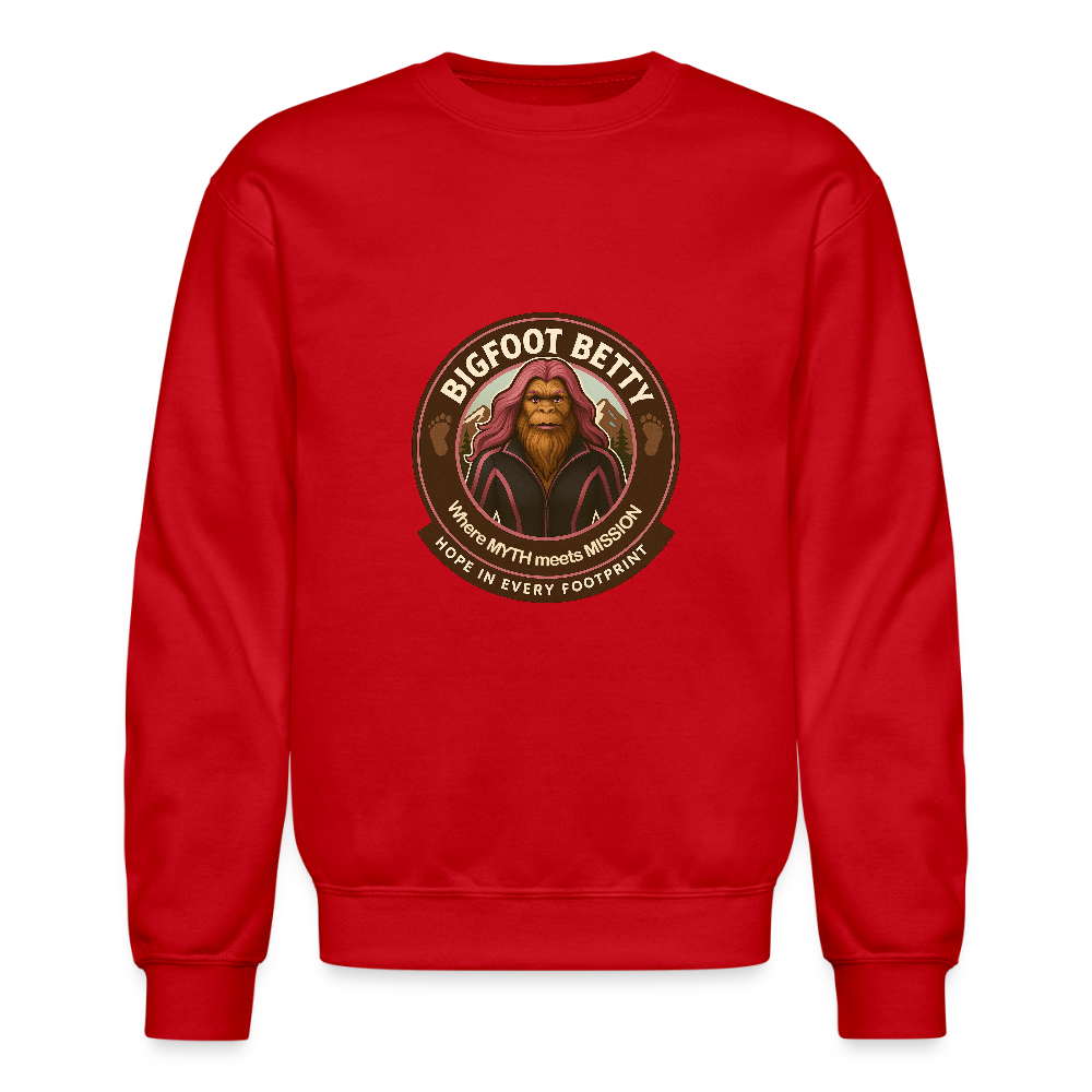 Crewneck Sweatshirt - Hope in Every Footprint (RETRO) - red
