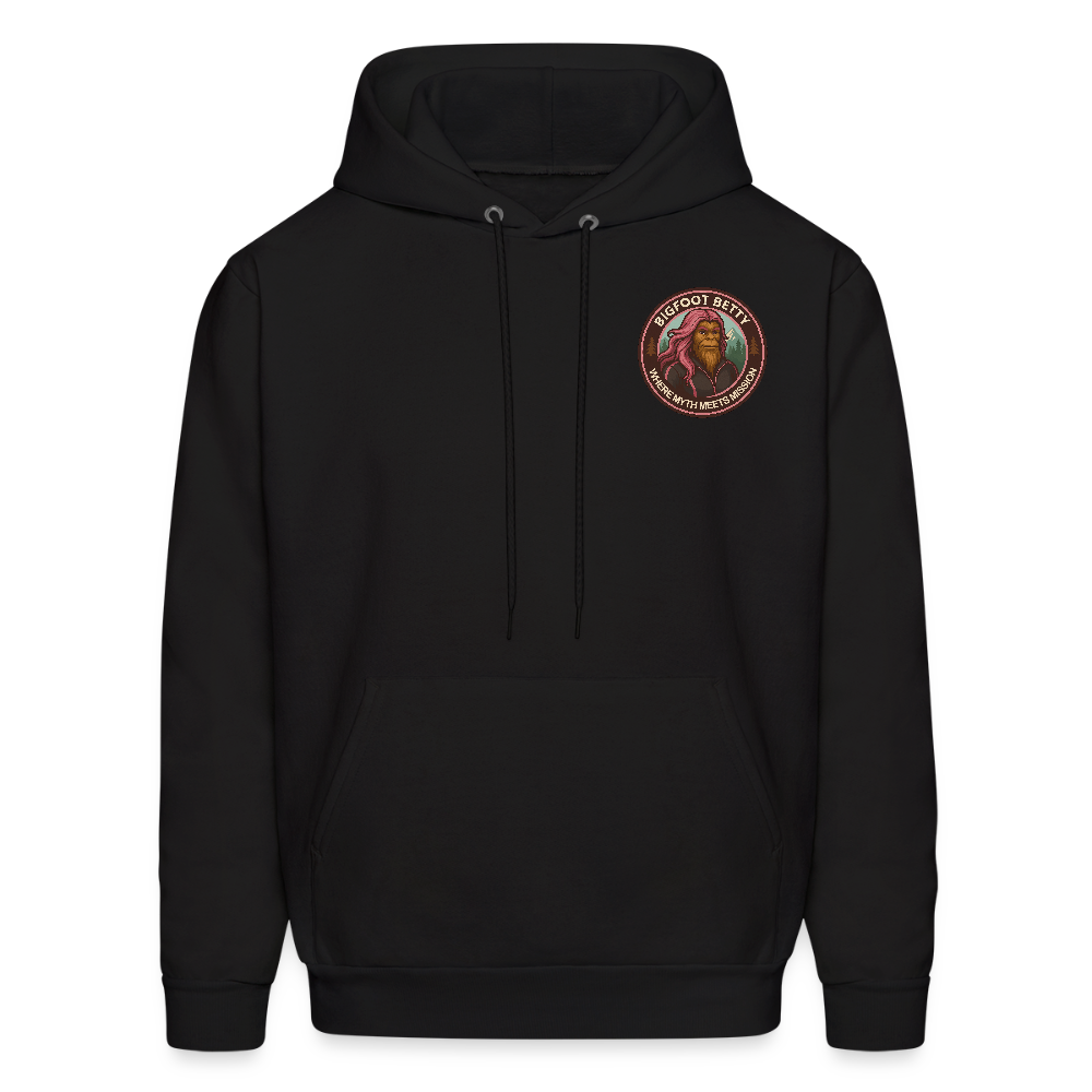 Men's Hoodie - Where Myth Meets Mission (F/B) (RETRO) - black