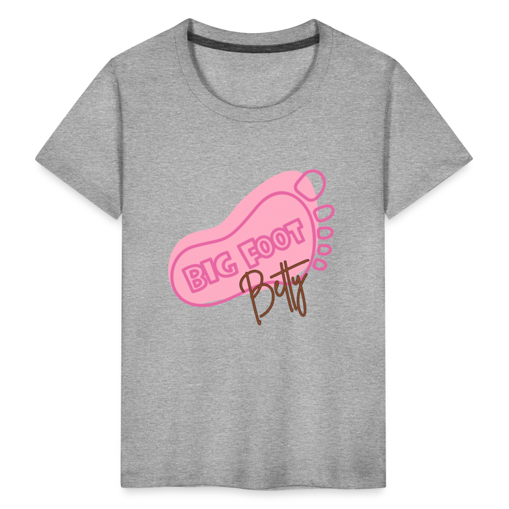Toddler Premium T-Shirt - BFB FootPrint - heather gray