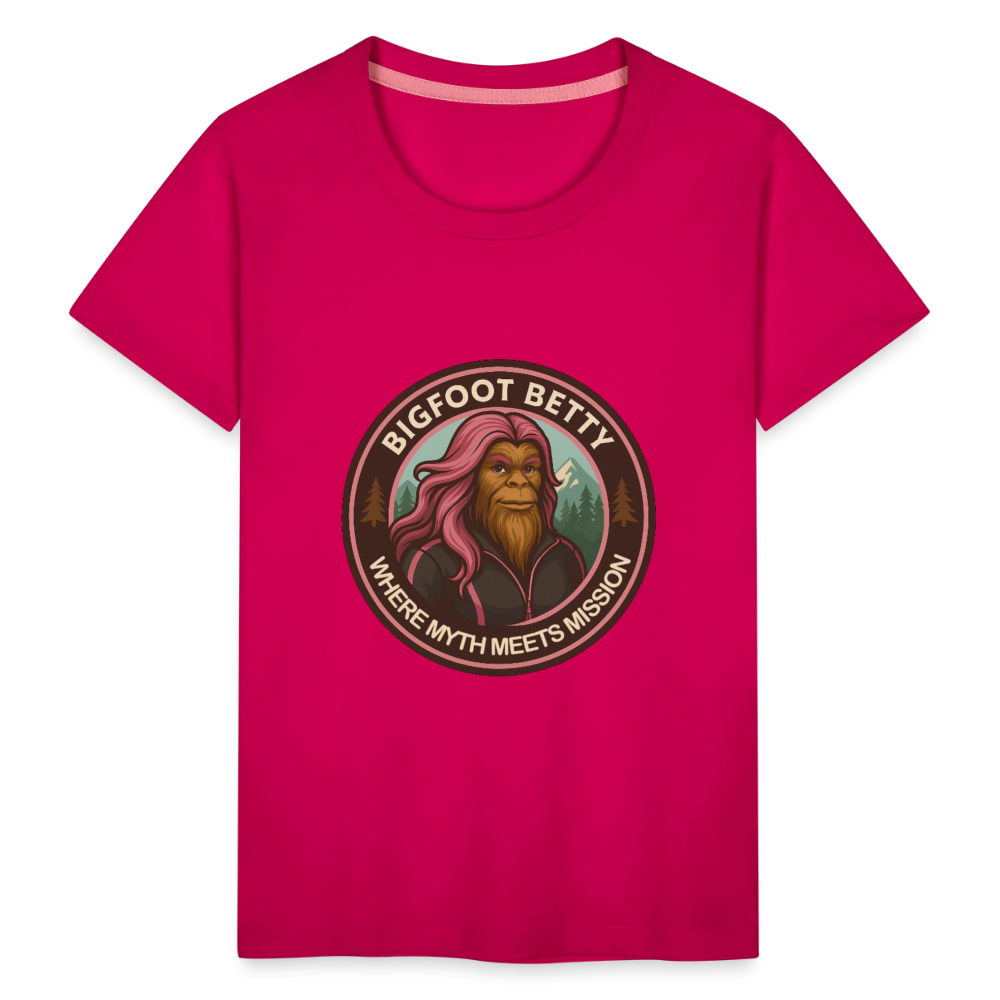 Toddler Premium T-Shirt - Where Myth Meets Mission (RETRO) - dark pink