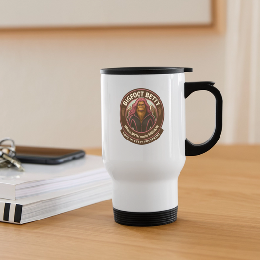 Travel Mug - Hope in Every Footprint (RETRO) - white