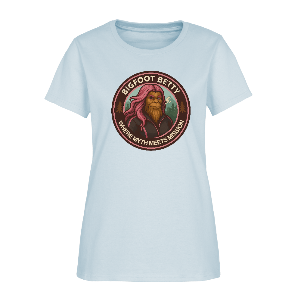 Women's T-Shirt - Where Myth Meets Mission (RETRO) - light blue
