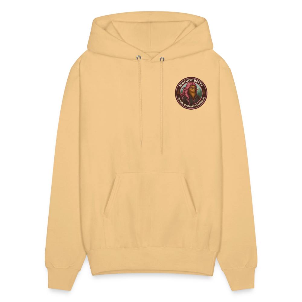 Men's Hoodie - Where Myth Meets Mission (F/B) (RETRO) - light gold 