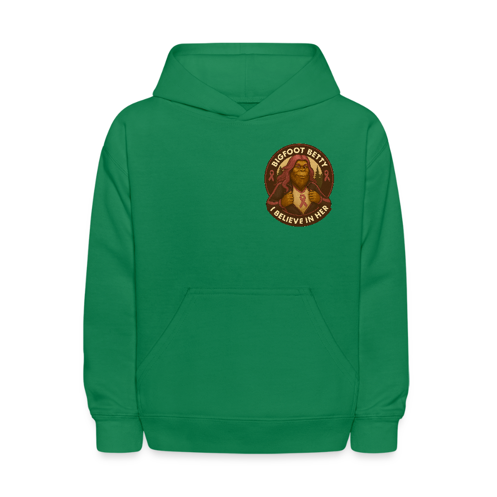 Kids' Hoodie - I Believe In Her (F/B) (RETRO) - kelly green