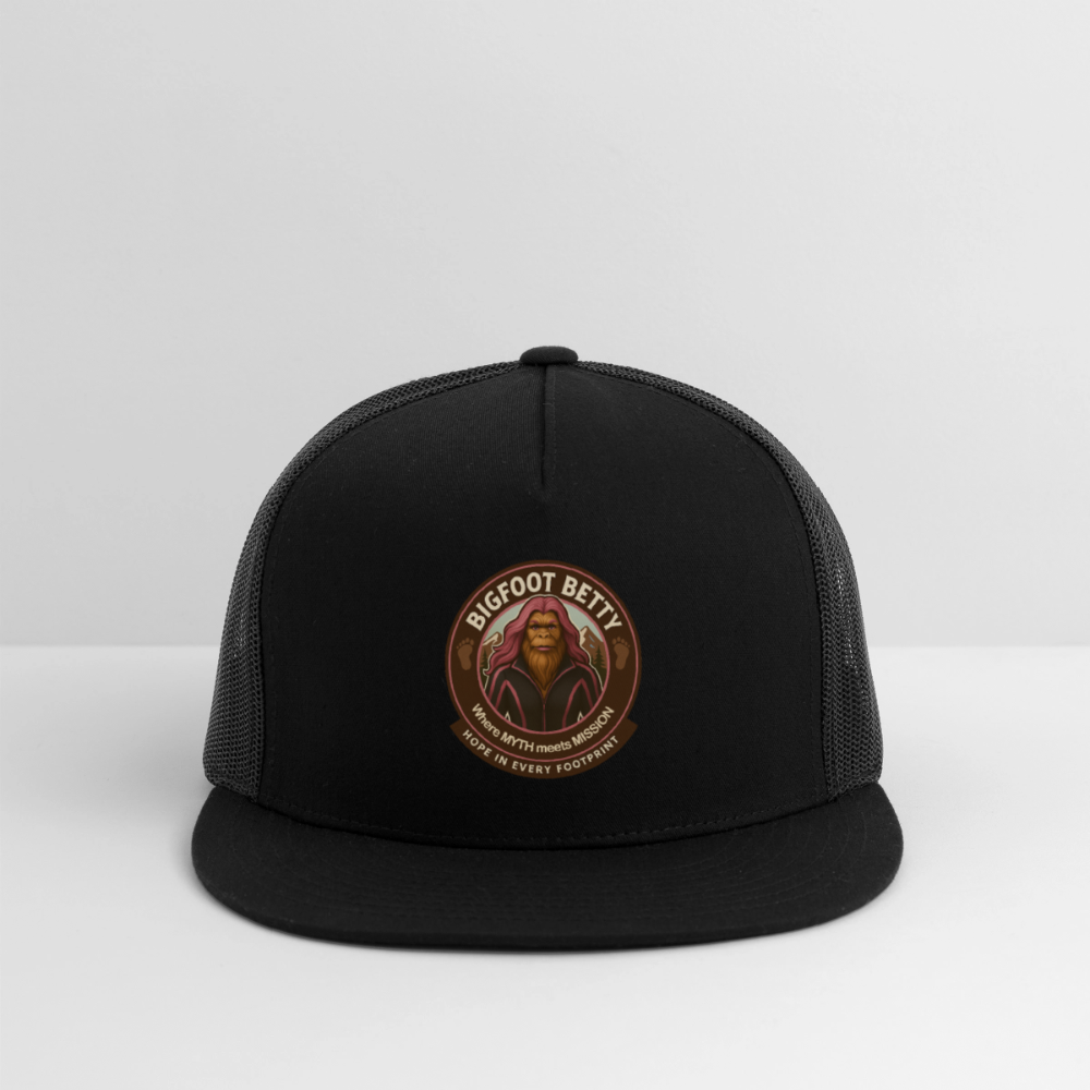 Trucker Hat - Hope in Every Footprint (RETRO) - black/black