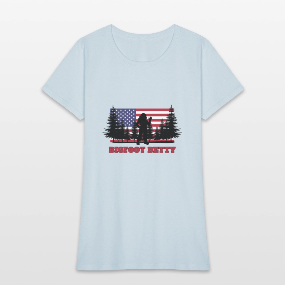 BFB July 4 - Forest Flag Women's T-Shirt - light blue