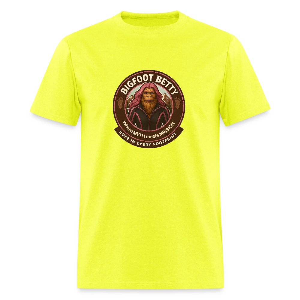 Unisex Classic T-Shirt - Hope in Every Footprint (RETRO) - safety green