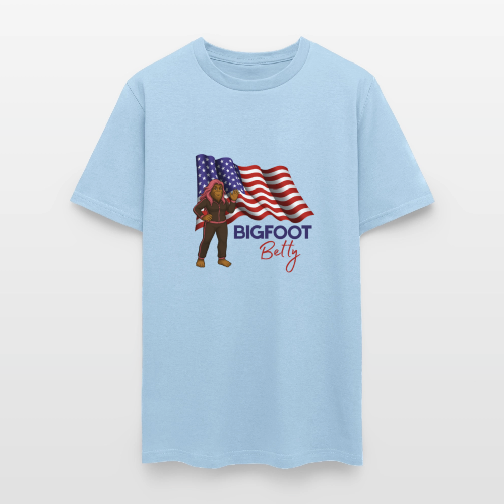 BFB July 4 -Waving Flag Unisex Classic T-Shirt - powder blue