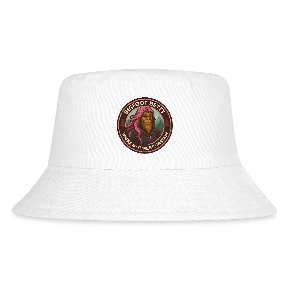 Kid's Bucket Hat - Where Myth Meets Mission (RETRO) - white