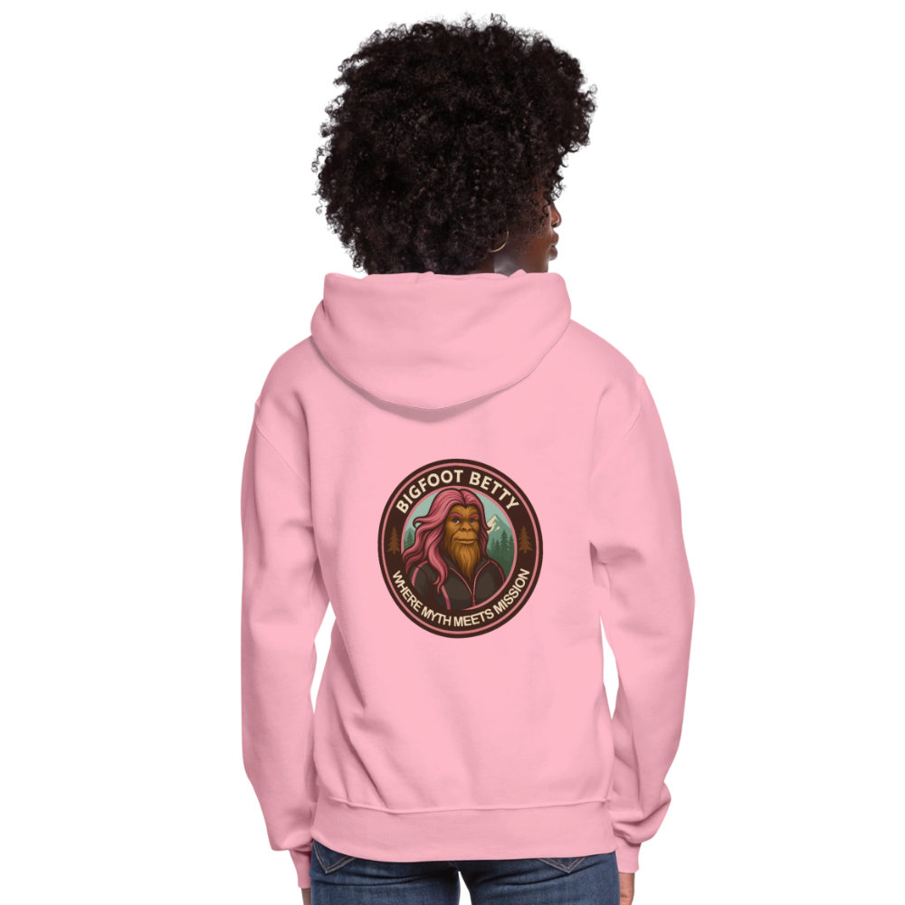 Women's Hoodie - Where Myth Meets Mission (RETRO) - classic pink