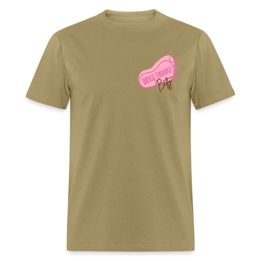 Unisex Classic T-Shirt - BFB FootPrint - khaki