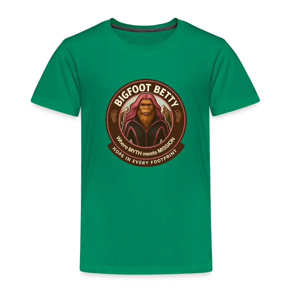 Toddler Premium T-Shirt - Hope in Every Footprint (RETRO) - kelly green