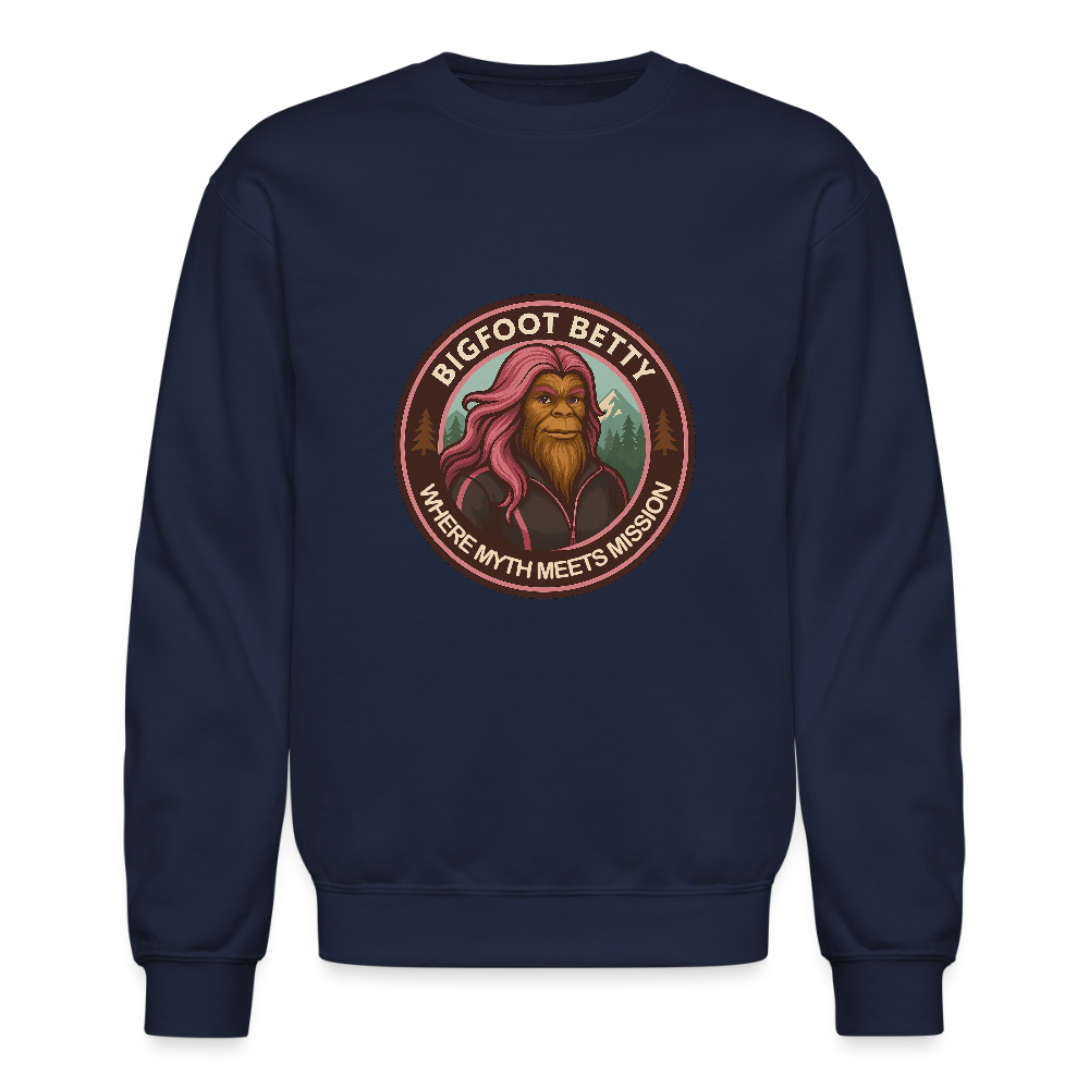 Crewneck Sweatshirt - Where Myth Meets Mission (RETRO) - navy