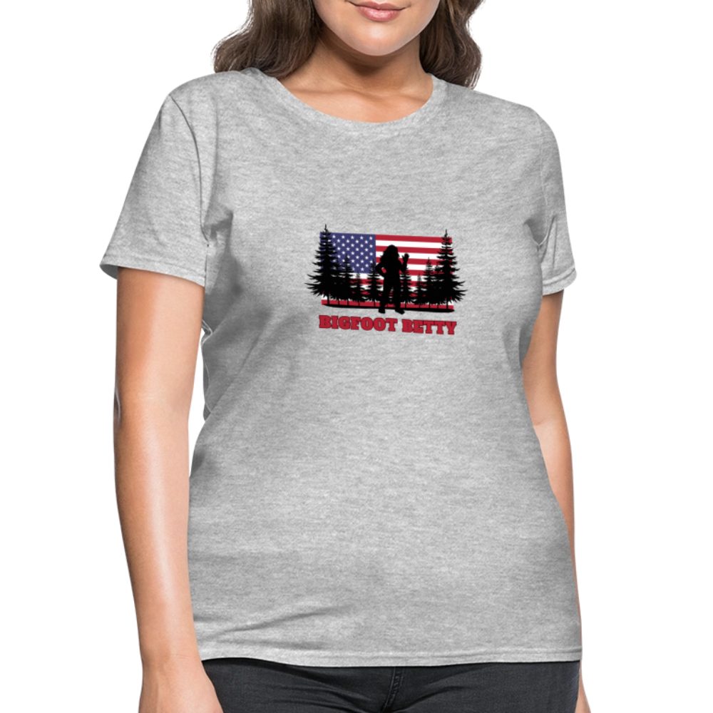 BFB July 4 - Forest Flag Women's T-Shirt - heather gray