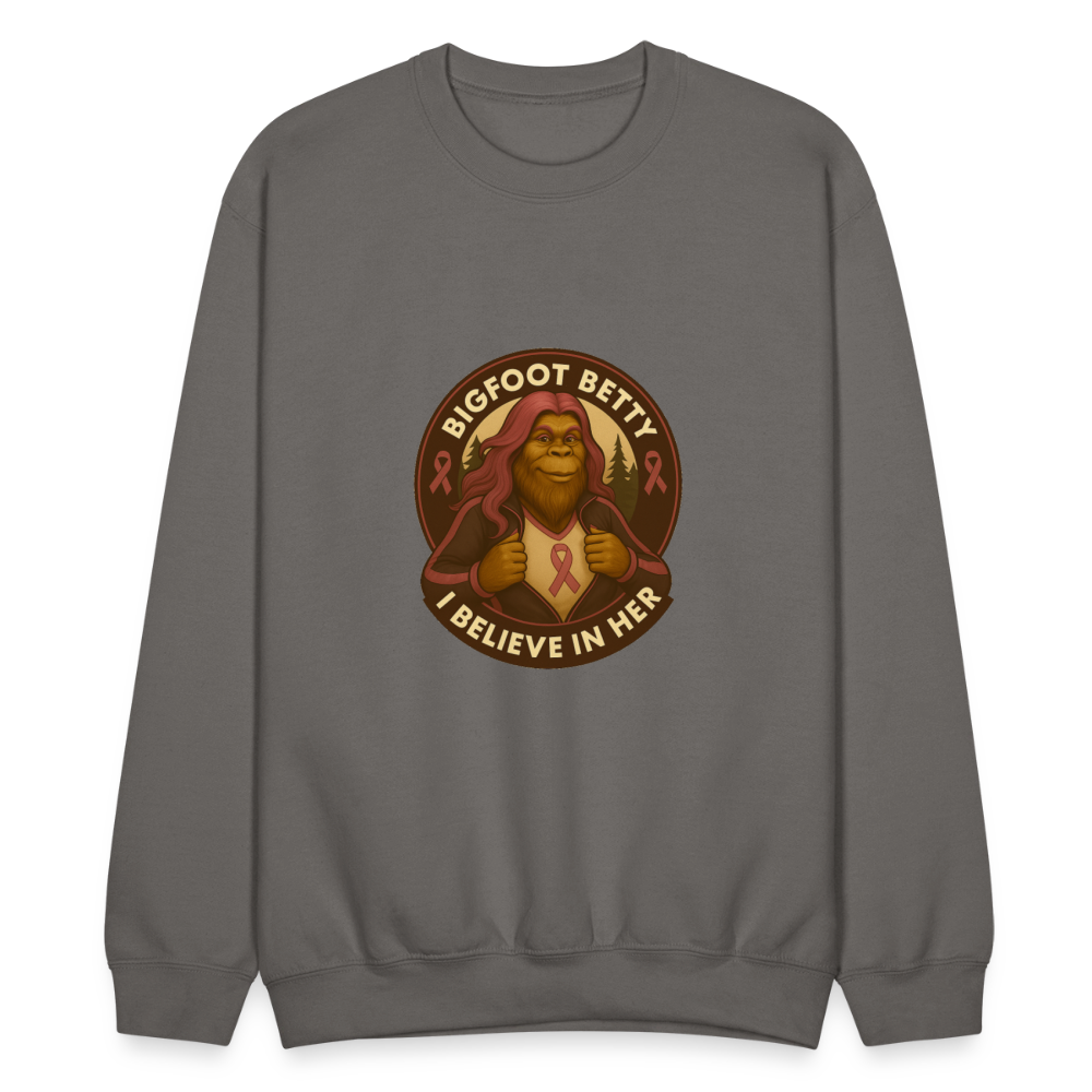Crewneck Sweatshirt - Where Myth Meets Mission (RETRO) - asphalt gray