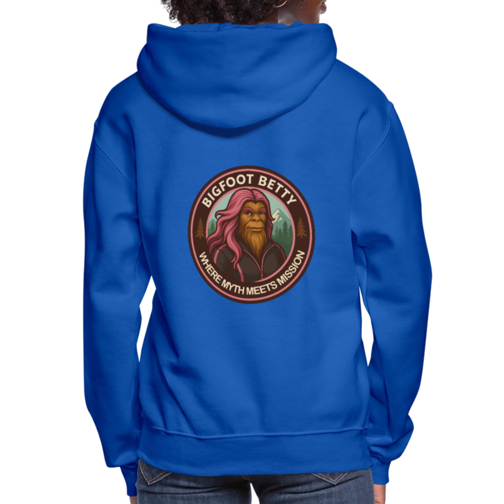 Women's Hoodie - Where Myth Meets Mission (RETRO) - royal blue