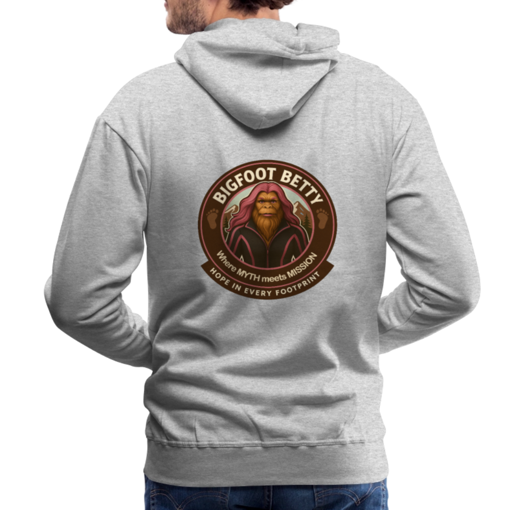 Men’s Premium Hoodie - I Believe In Her (F/B) (RETRO) - heather grey