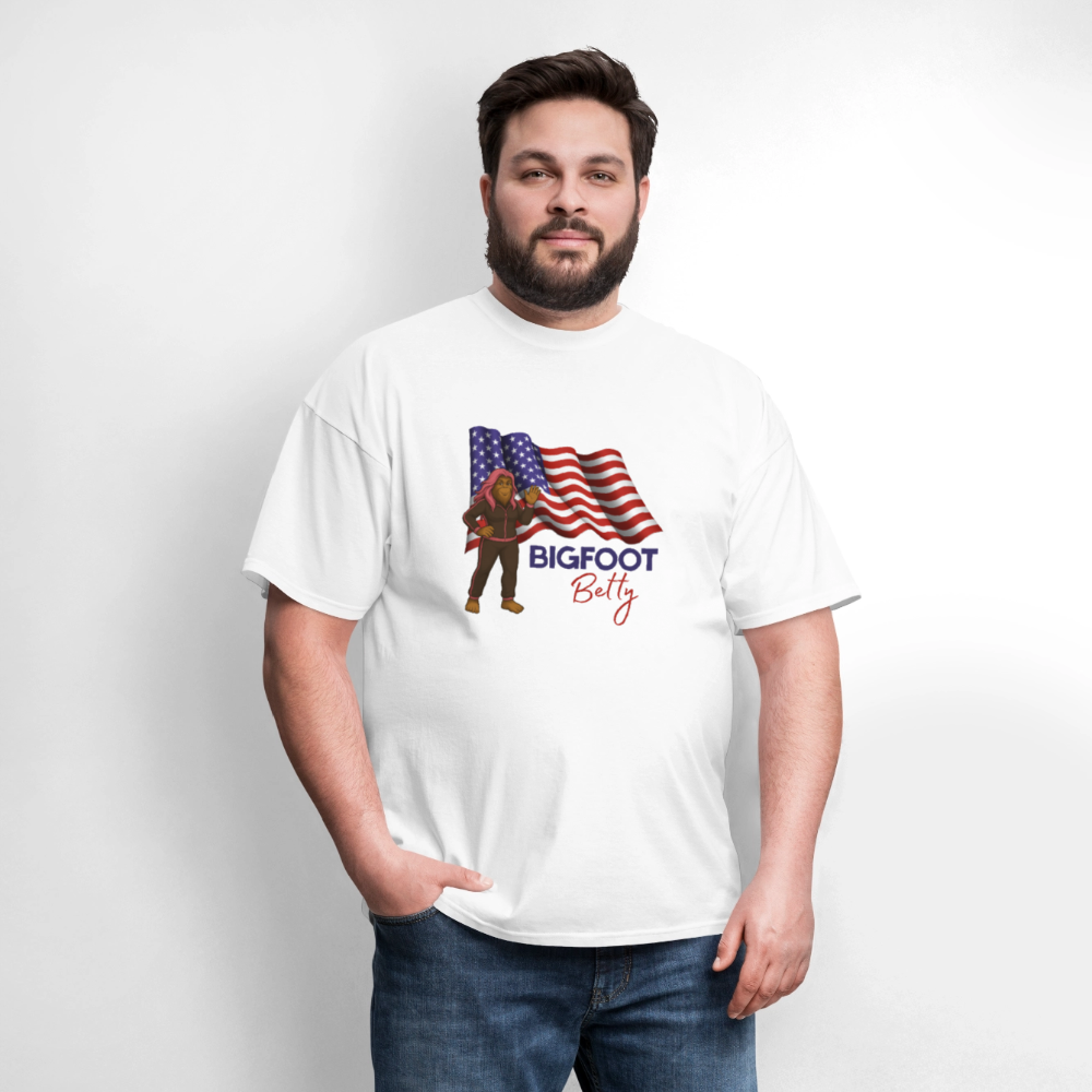 BFB July 4 -Waving Flag Unisex Classic T-Shirt - white
