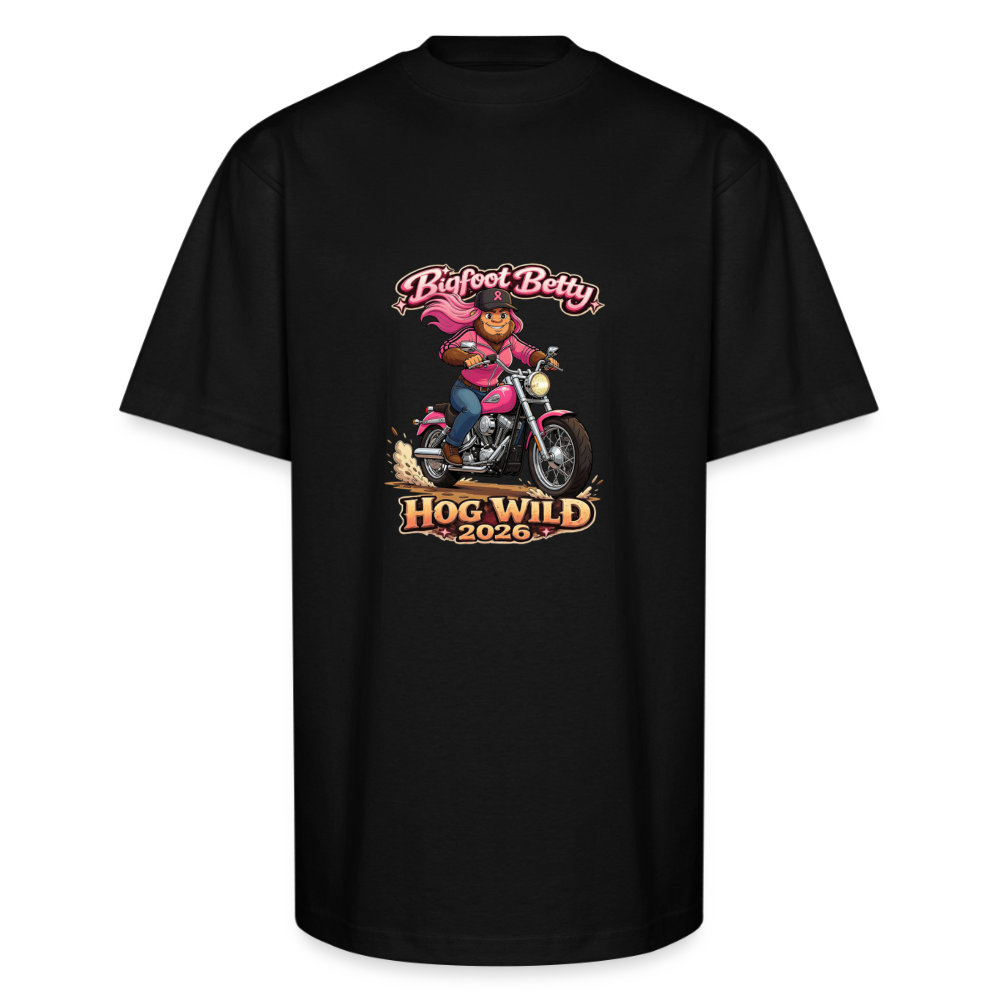 Unisex Oversized Heavyweight T-Shirt - BFB Hog Wild - MOTORCYCLE - black