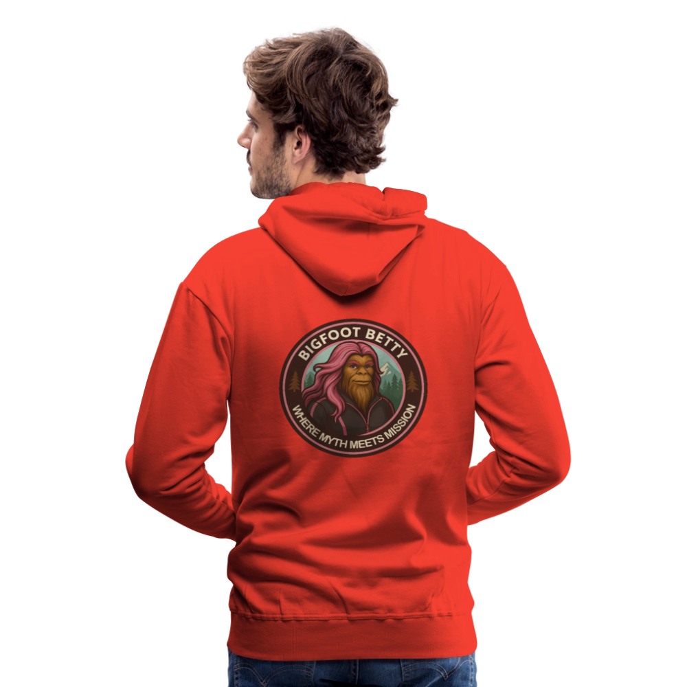 Men’s Premium Hoodie - Where Myth Meets Mission (RETRO) - red