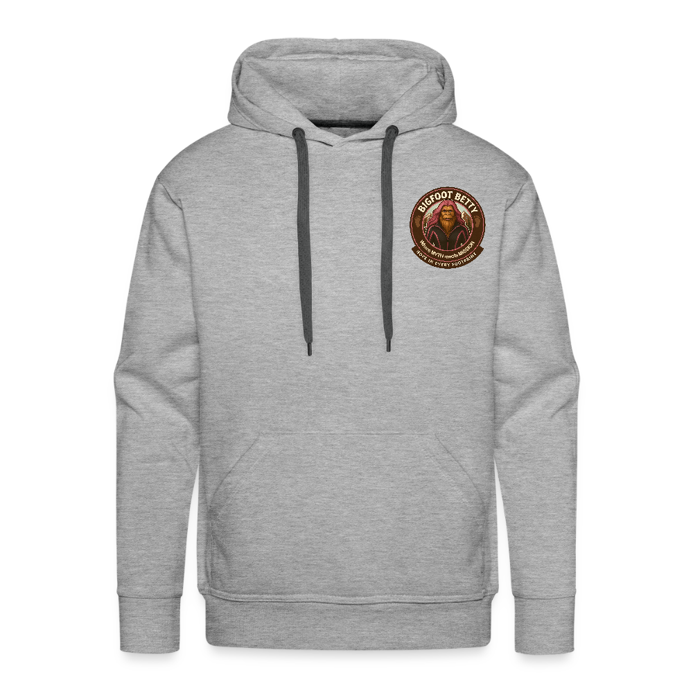 Men’s Premium Hoodie - I Believe In Her (F/B) (RETRO) - heather grey