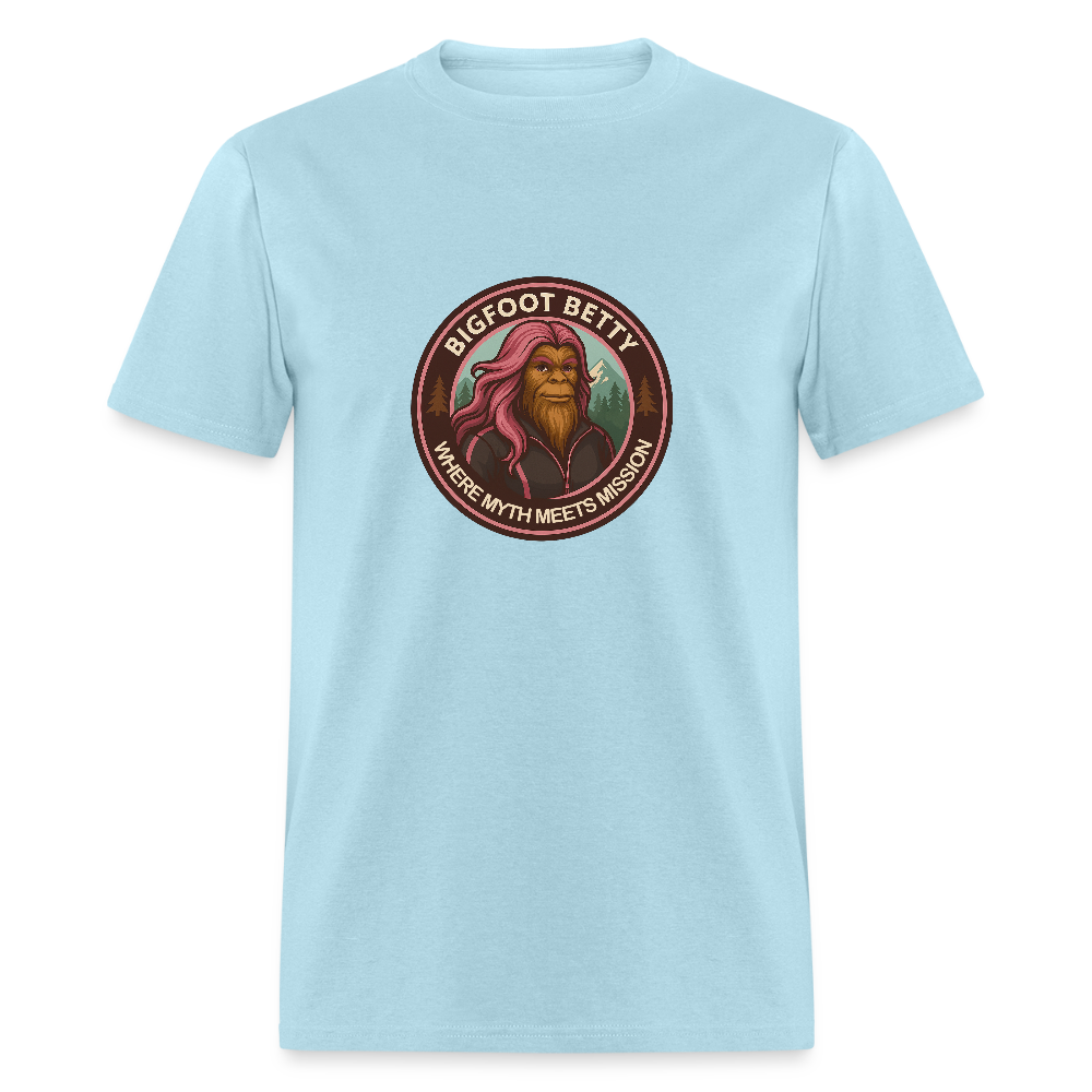 Unisex Classic T-Shirt - Where Myth Meets Mission (RETRO) - powder blue