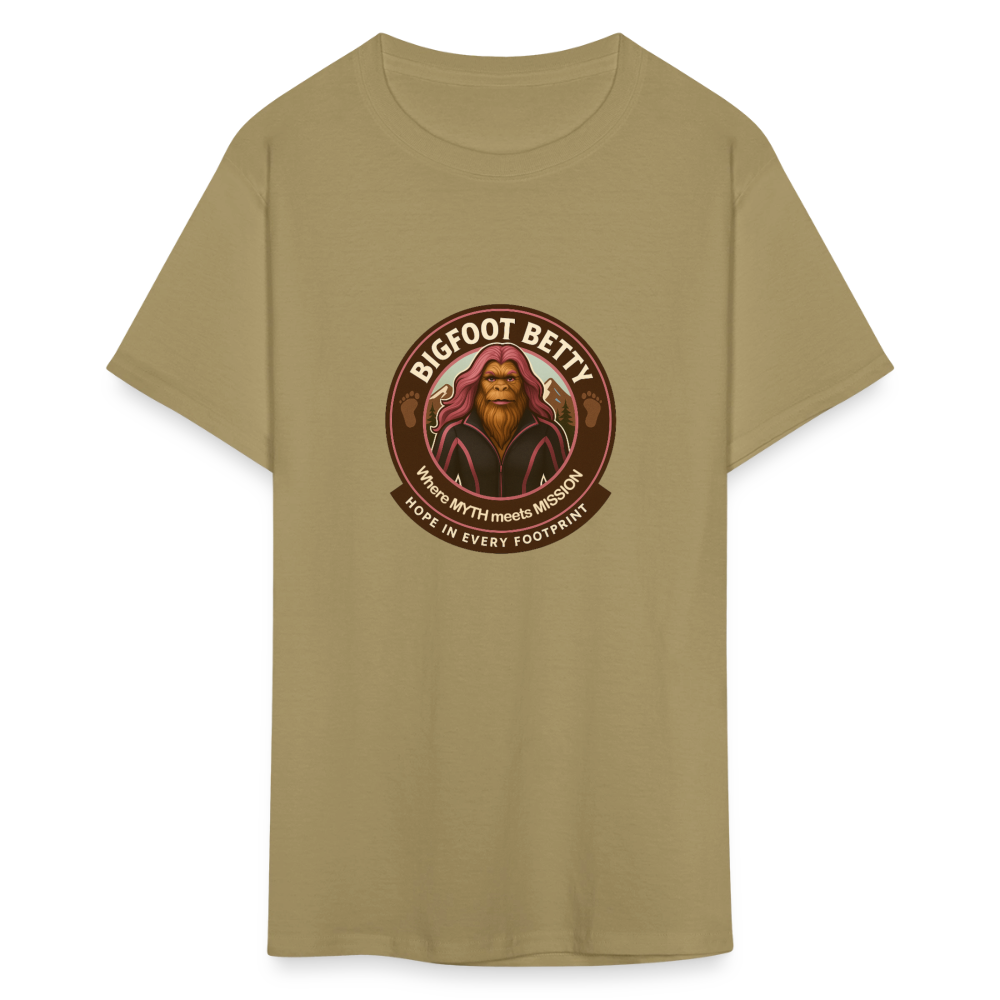 Unisex Classic T-Shirt - Hope in Every Footprint (RETRO) - khaki