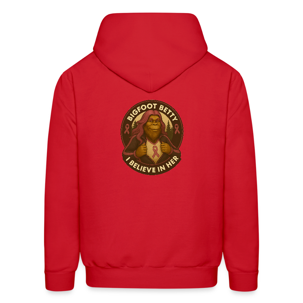 Men's Hoodie - I Believe In Her (RETRO) - red