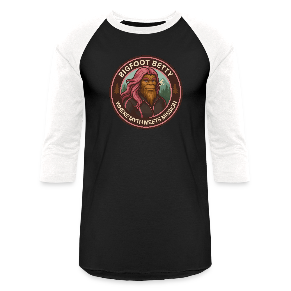 Baseball T-Shirt - Where Myth Meets Mission (RETRO) - black/white