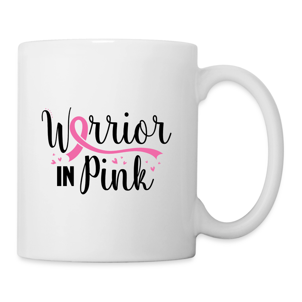Warrior In Pink Coffee/Tea Mug - white