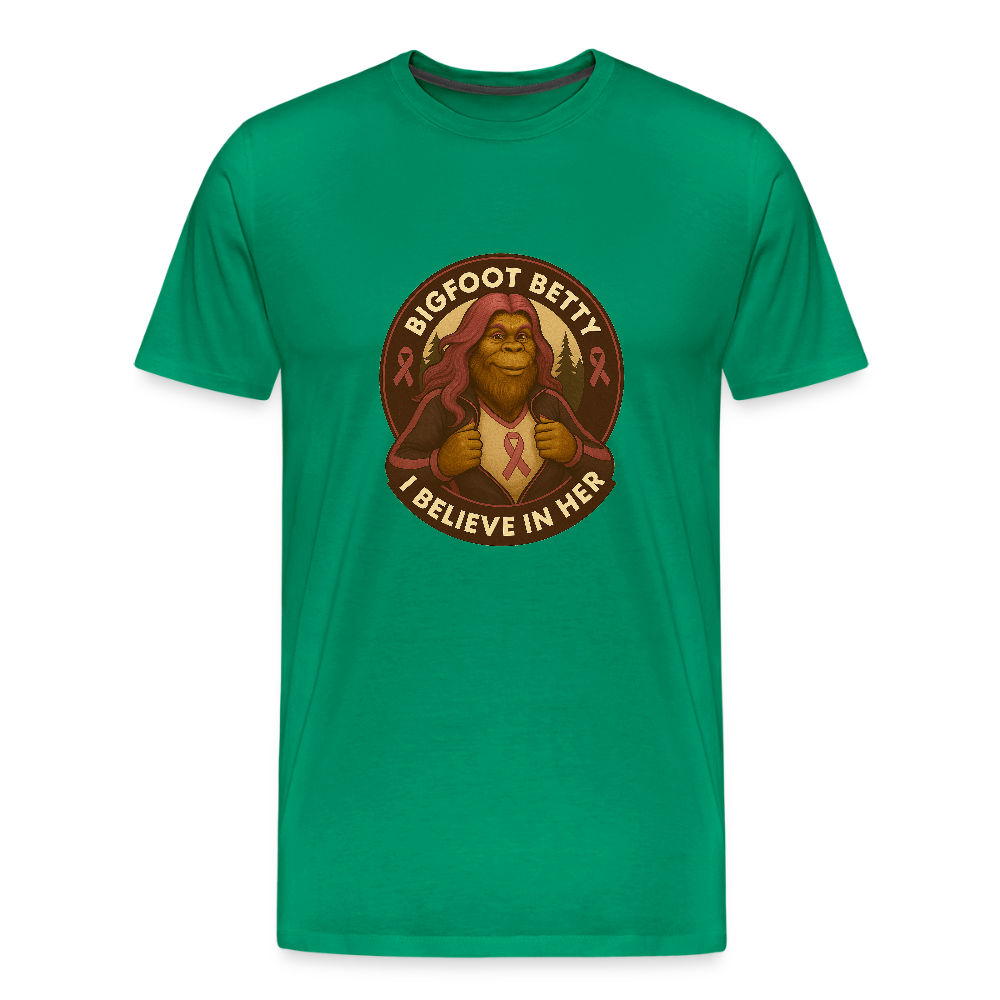 Men's Premium T-Shirt - I Believe In Her (RETRO) - kelly green