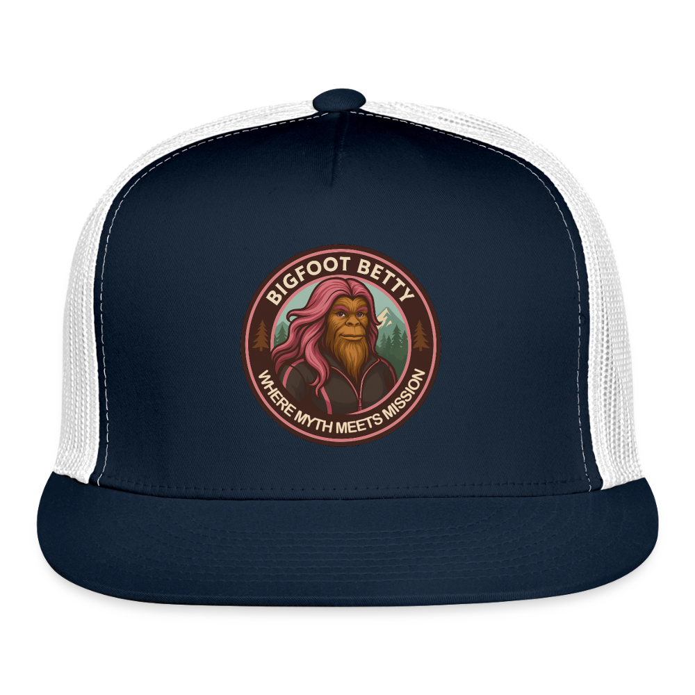 Trucker Hat - Where Myth Meets Mission (RETRO) - navy/white