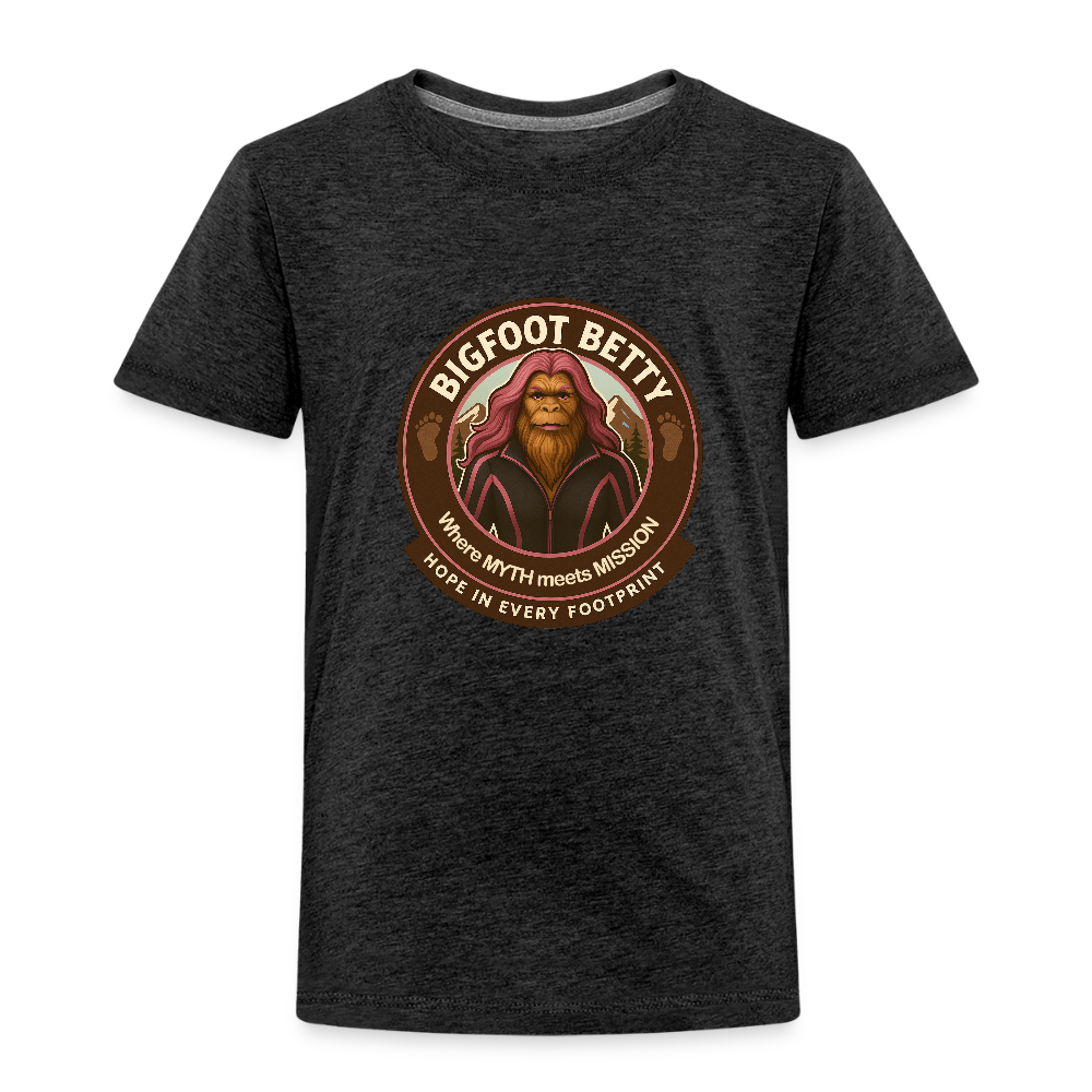 Toddler Premium T-Shirt - Hope in Every Footprint (RETRO) - charcoal grey