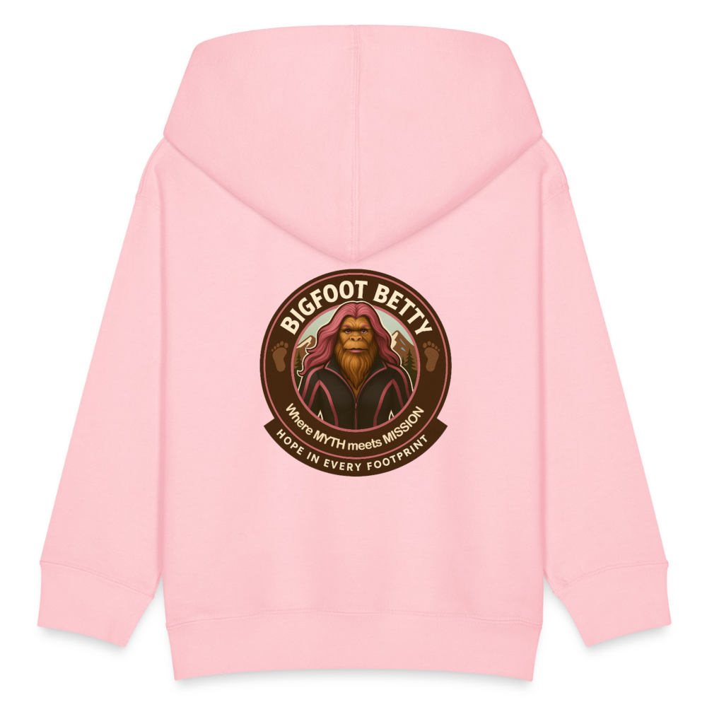 Kids' Hoodie - Hope in Every Footprint (F/B) (RETRO) - pink
