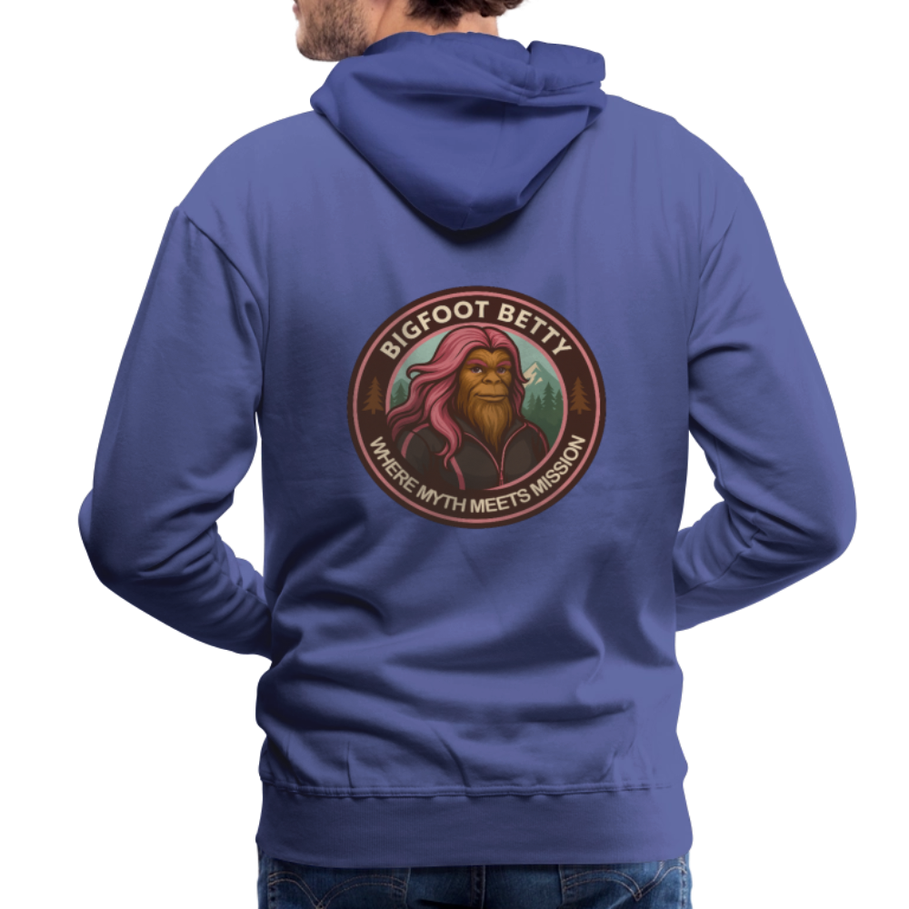 Men’s Premium Hoodie - Where Myth Meets Mission  (RETRO) - royal blue