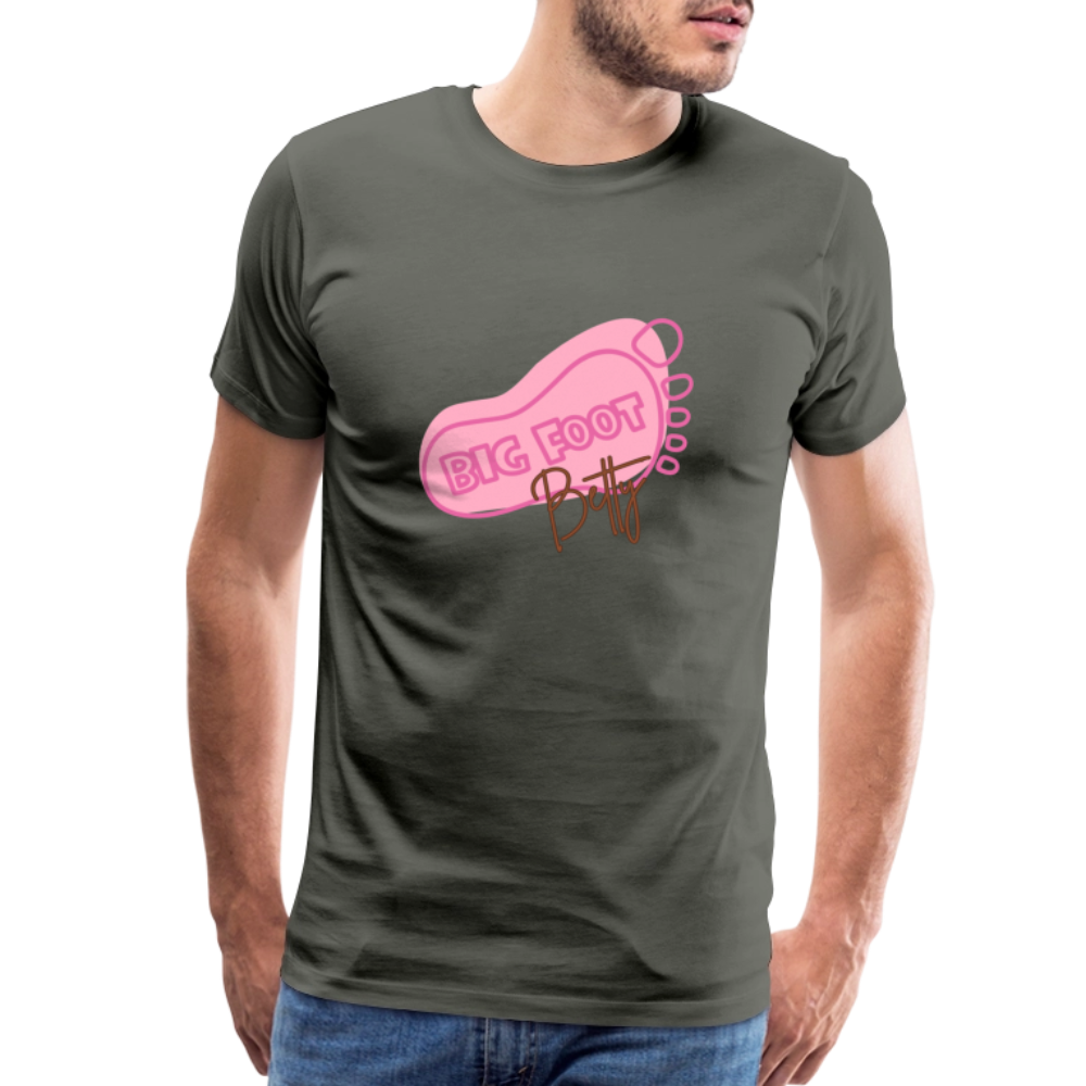 Men's Premium T-Shirt - BFB FootPrint - asphalt gray