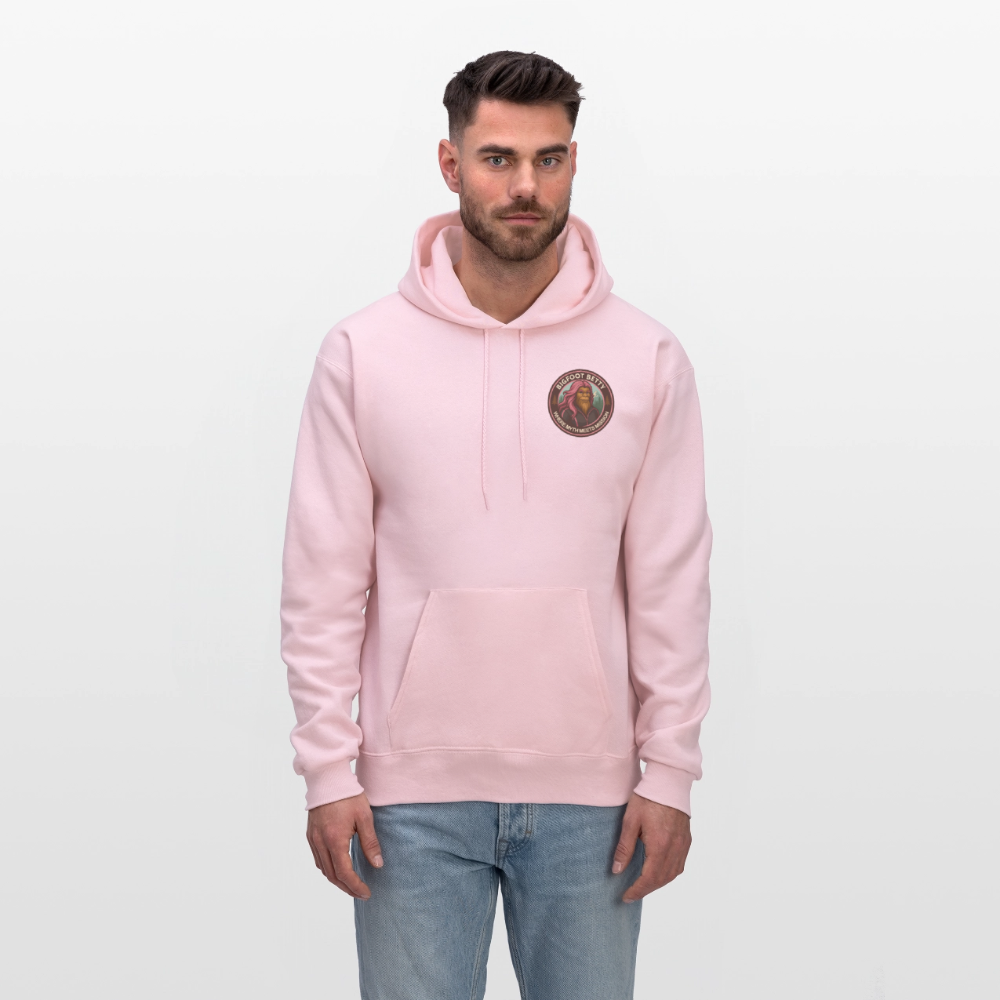 Men's Hoodie - Where Myth Meets Mission (F/B) (RETRO) - pale pink