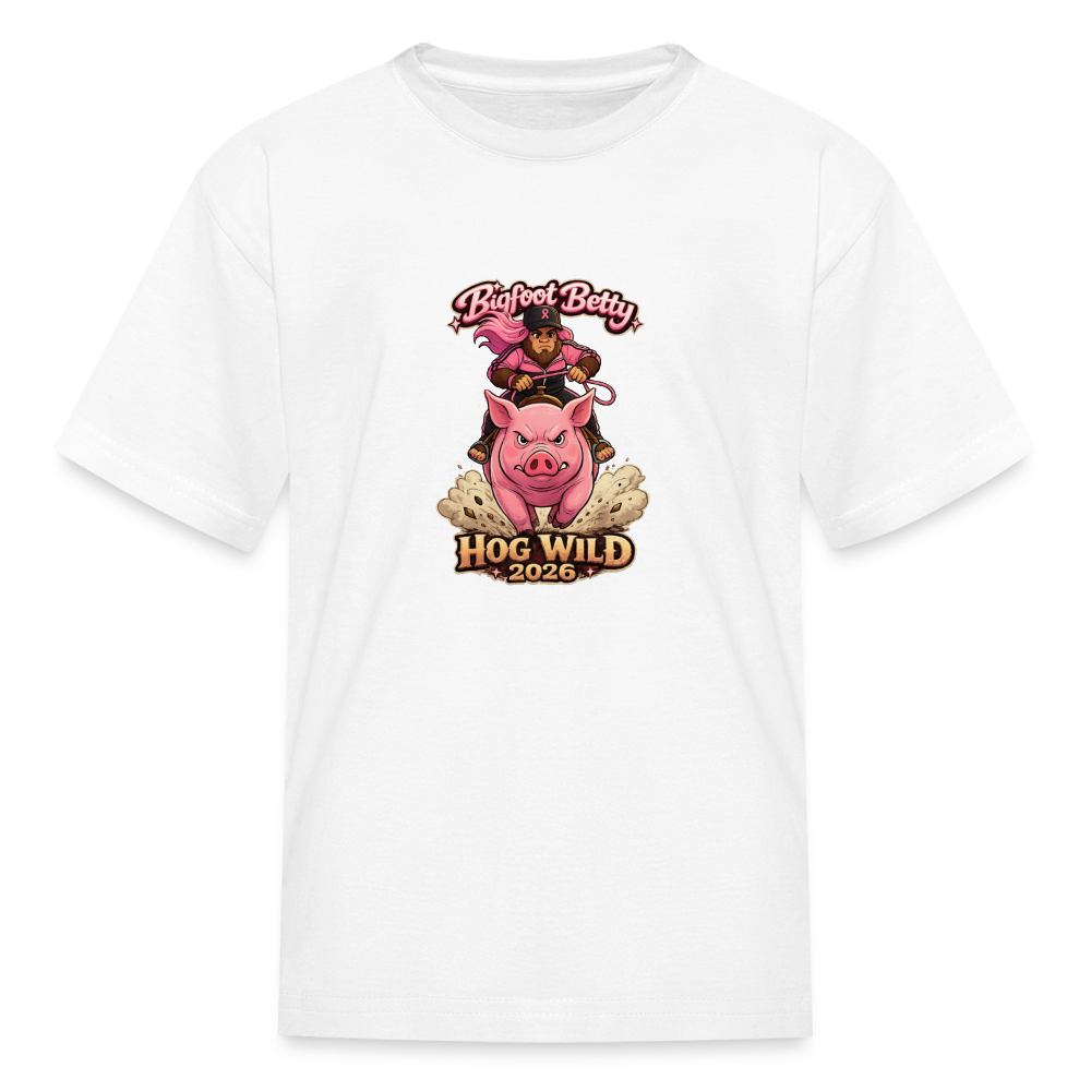Kids' T-Shirt - BFB Hog Wild - HOG - white